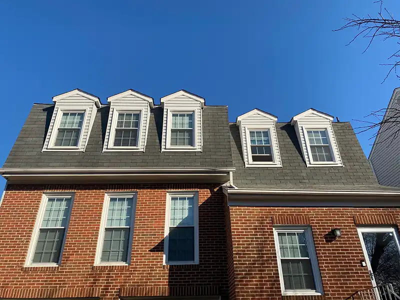 new shingle roof with brick siding in Maryland
